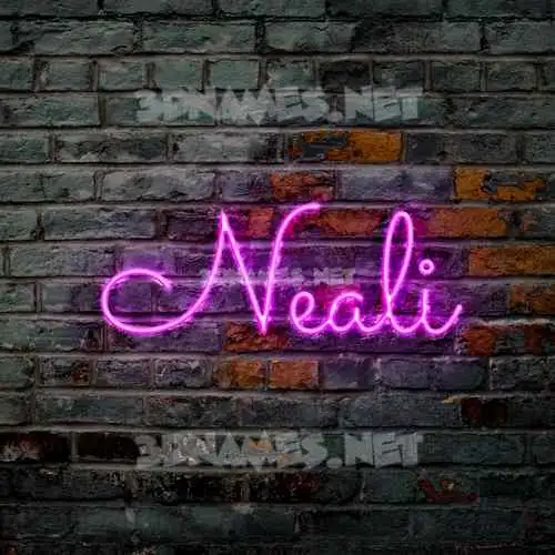 neali in Pink Neon style - 3D name wallpaper neali in Pink Neon style - 3D name wallpaper