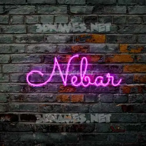nebar in Pink Neon style - 3D name wallpaper nebar in Pink Neon style - 3D name wallpaper