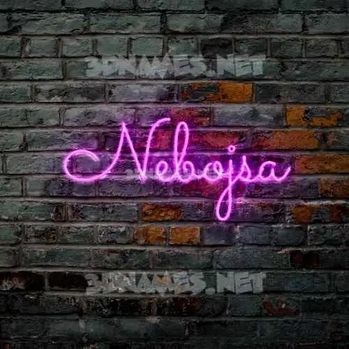 nebojsa in Pink Neon style - 3D name wallpaper nebojsa in Pink Neon style - 3D name wallpaper