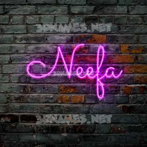 neefa in Pink Neon style - 3D name wallpaper neefa in Pink Neon style - 3D name wallpaper