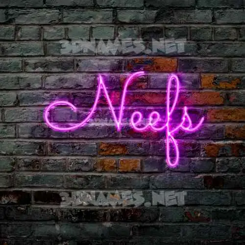 neefs in Pink Neon style - 3D name wallpaper neefs in Pink Neon style - 3D name wallpaper