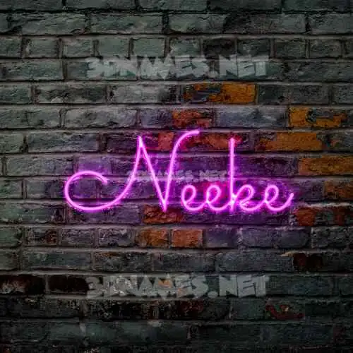 neeke in Pink Neon style - 3D name wallpaper neeke in Pink Neon style - 3D name wallpaper