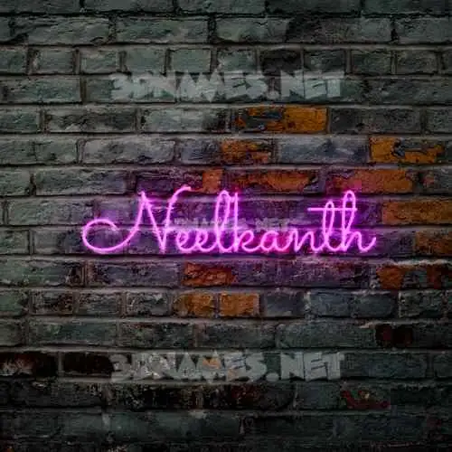neelkanth in Pink Neon style - 3D name wallpaper neelkanth in Pink Neon style - 3D name wallpaper