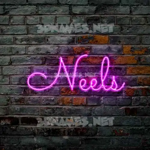 neels in Pink Neon style - 3D name wallpaper neels in Pink Neon style - 3D name wallpaper