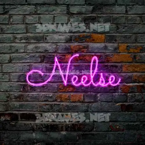 neelse in Pink Neon style - 3D name wallpaper neelse in Pink Neon style - 3D name wallpaper