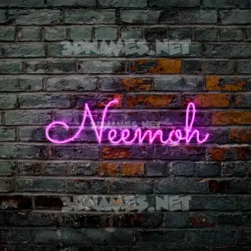 neemoh in Pink Neon style - 3D name wallpaper neemoh in Pink Neon style - 3D name wallpaper