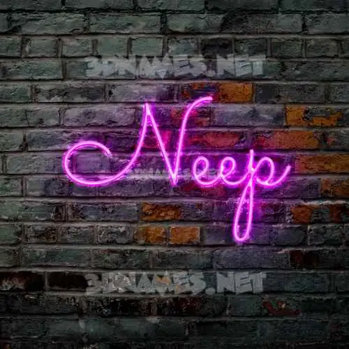 neep in Pink Neon style - 3D name wallpaper neep in Pink Neon style - 3D name wallpaper