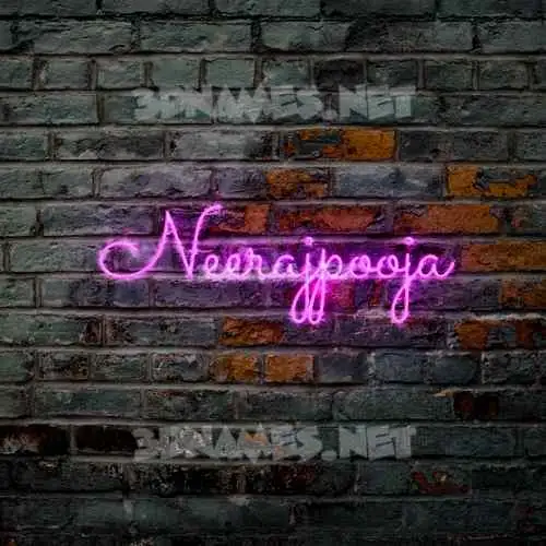 neerajpooja in Pink Neon style - 3D name wallpaper neerajpooja in Pink Neon style - 3D name wallpaper
