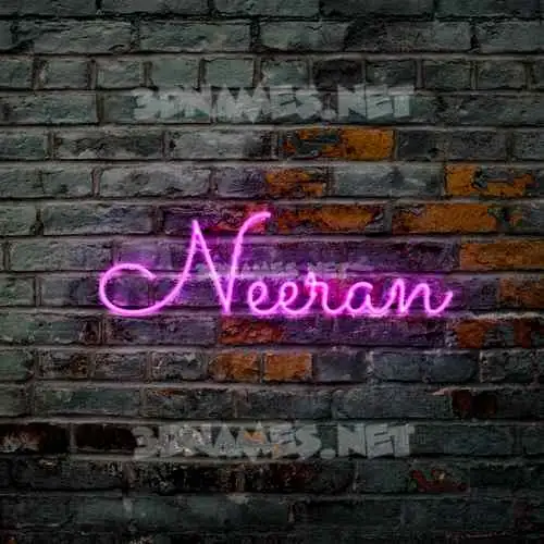 neeran in Pink Neon style - 3D name wallpaper neeran in Pink Neon style - 3D name wallpaper