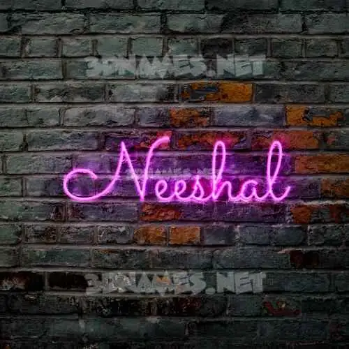 neeshal in Pink Neon style - 3D name wallpaper neeshal in Pink Neon style - 3D name wallpaper