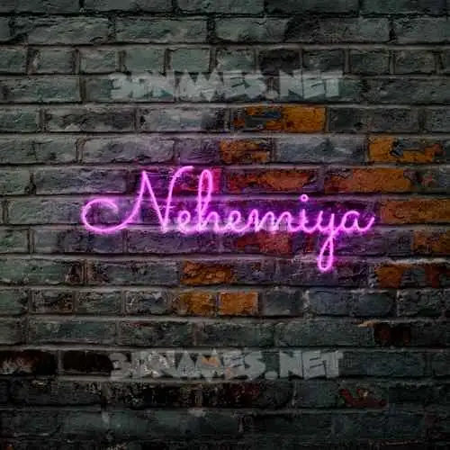 nehemiya in Pink Neon style - 3D name wallpaper nehemiya in Pink Neon style - 3D name wallpaper