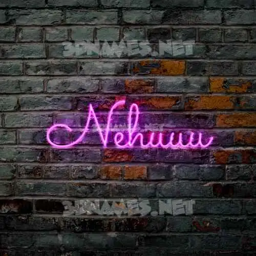 nehuuu in Pink Neon style - 3D name wallpaper nehuuu in Pink Neon style - 3D name wallpaper