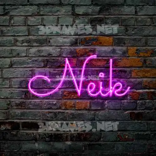 neik in Pink Neon style - 3D name wallpaper neik in Pink Neon style - 3D name wallpaper