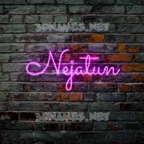 nejatun in Pink Neon style - 3D name wallpaper nejatun in Pink Neon style - 3D name wallpaper