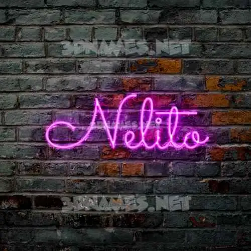 nelito in Pink Neon style - 3D name wallpaper nelito in Pink Neon style - 3D name wallpaper