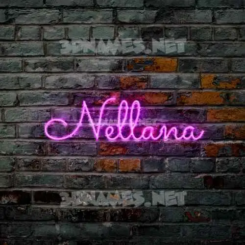 nellana in Pink Neon style - 3D name wallpaper nellana in Pink Neon style - 3D name wallpaper
