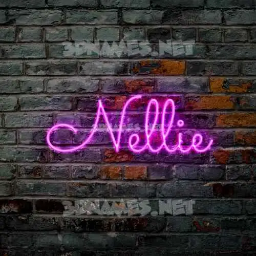 nellie in Pink Neon style - 3D name wallpaper nellie in Pink Neon style - 3D name wallpaper