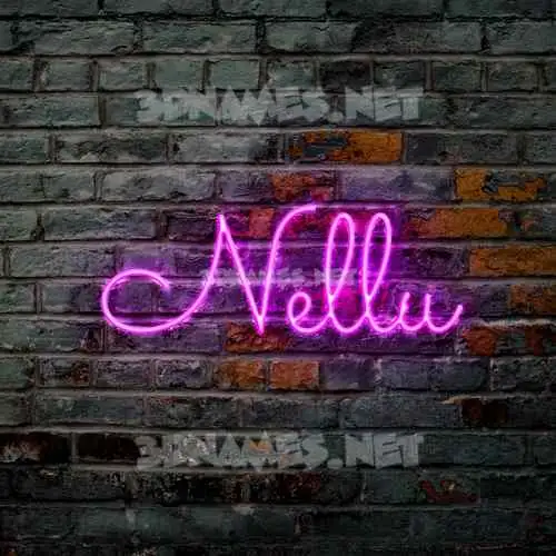 nellu in Pink Neon style - 3D name wallpaper nellu in Pink Neon style - 3D name wallpaper