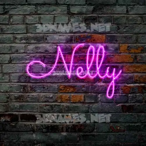 nelly in Pink Neon style - 3D name wallpaper nelly in Pink Neon style - 3D name wallpaper