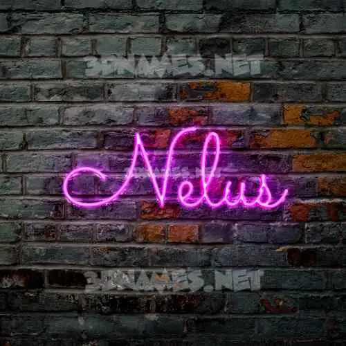 nelus in Pink Neon style - 3D name wallpaper nelus in Pink Neon style - 3D name wallpaper