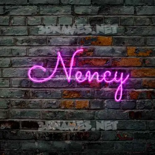 nency in Pink Neon style - 3D name wallpaper nency in Pink Neon style - 3D name wallpaper