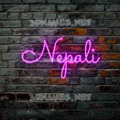 nepali in Pink Neon style - 3D name wallpaper nepali in Pink Neon style - 3D name wallpaper