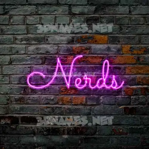 nerds in Pink Neon style - 3D name wallpaper nerds in Pink Neon style - 3D name wallpaper