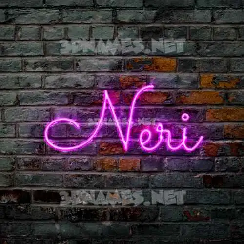 neri in Pink Neon style - 3D name wallpaper neri in Pink Neon style - 3D name wallpaper