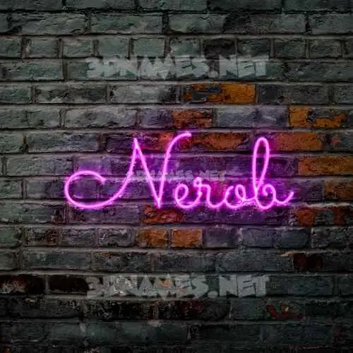 nerob in Pink Neon style - 3D name wallpaper nerob in Pink Neon style - 3D name wallpaper