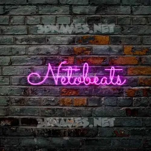 netobeats in Pink Neon style - 3D name wallpaper netobeats in Pink Neon style - 3D name wallpaper