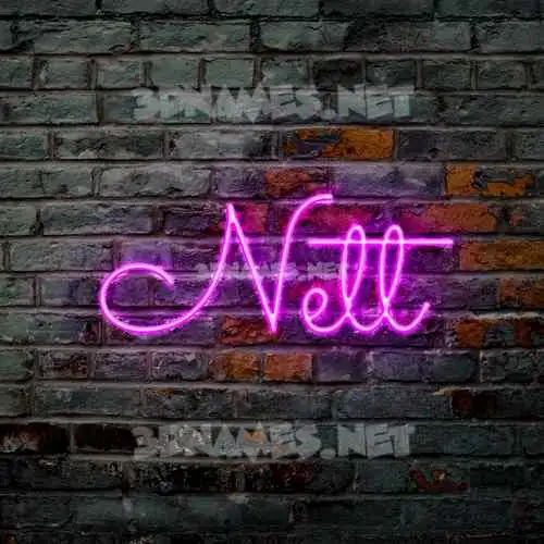 nett in Pink Neon style - 3D name wallpaper