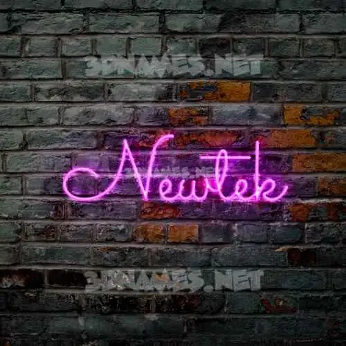 newtek in Pink Neon style - 3D name wallpaper newtek in Pink Neon style - 3D name wallpaper