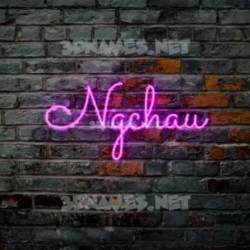 ngchau in Pink Neon style - 3D name wallpaper ngchau in Pink Neon style - 3D name wallpaper
