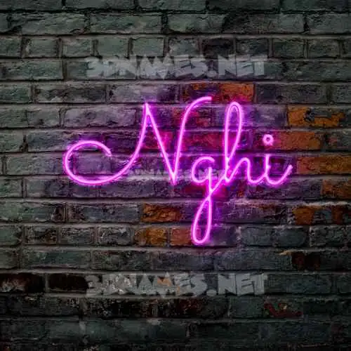 nghi in Pink Neon style - 3D name wallpaper nghi in Pink Neon style - 3D name wallpaper