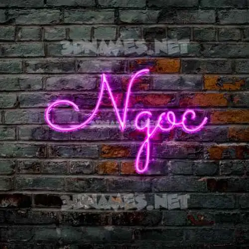 ngoc in Pink Neon style - 3D name wallpaper ngoc in Pink Neon style - 3D name wallpaper