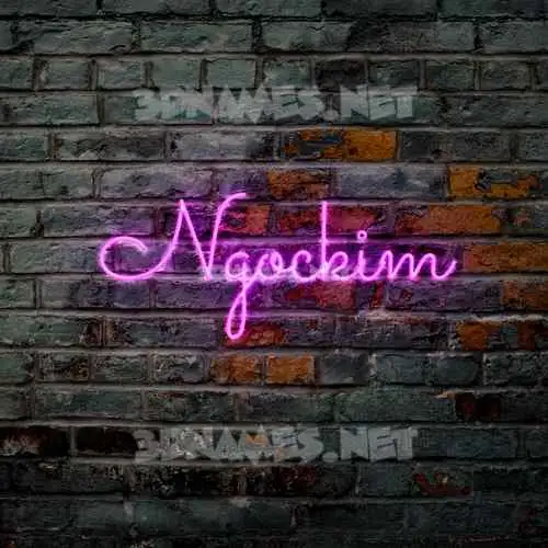 ngockim in Pink Neon style - 3D name wallpaper ngockim in Pink Neon style - 3D name wallpaper