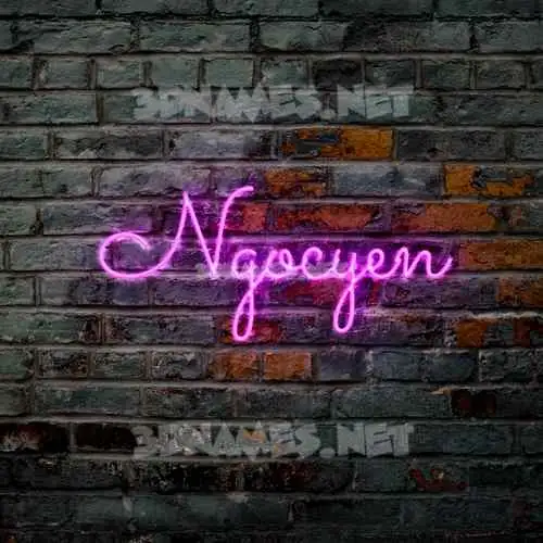 ngocyen in Pink Neon style - 3D name wallpaper ngocyen in Pink Neon style - 3D name wallpaper