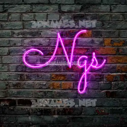ngs in Pink Neon style - 3D name wallpaper ngs in Pink Neon style - 3D name wallpaper
