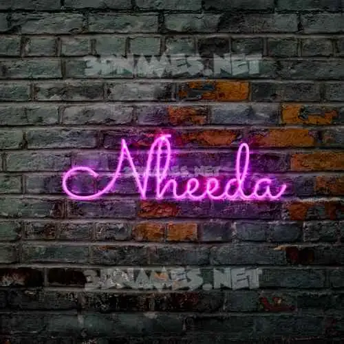 nheeda in Pink Neon style - 3D name wallpaper nheeda in Pink Neon style - 3D name wallpaper