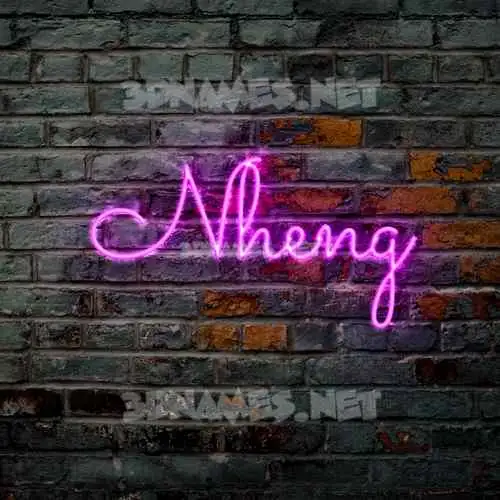 nheng in Pink Neon style - 3D name wallpaper nheng in Pink Neon style - 3D name wallpaper
