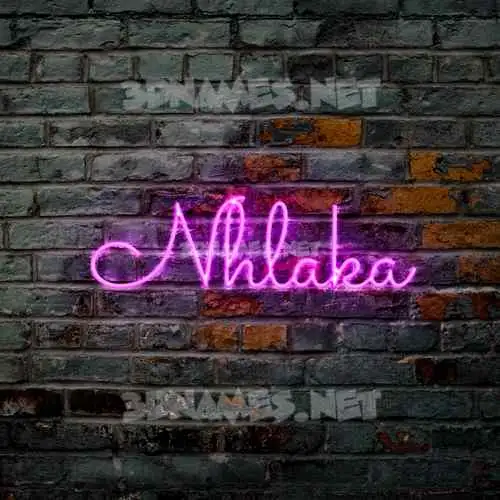 nhlaka in Pink Neon style - 3D name wallpaper nhlaka in Pink Neon style - 3D name wallpaper