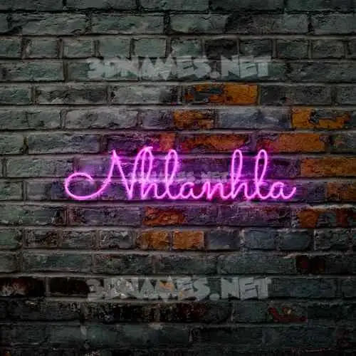 nhlanhla in Pink Neon style - 3D name wallpaper nhlanhla in Pink Neon style - 3D name wallpaper