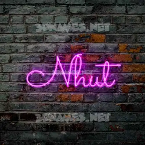nhut in Pink Neon style - 3D name wallpaper nhut in Pink Neon style - 3D name wallpaper
