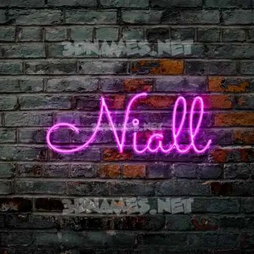 niall in Pink Neon style - 3D name wallpaper niall in Pink Neon style - 3D name wallpaper