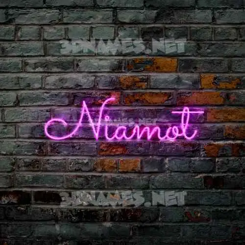 niamot in Pink Neon style - 3D name wallpaper niamot in Pink Neon style - 3D name wallpaper