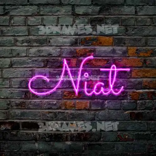 niat in Pink Neon style - 3D name wallpaper niat in Pink Neon style - 3D name wallpaper