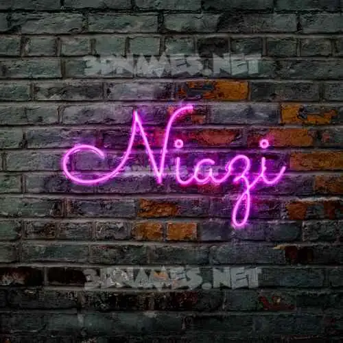 niazi in Pink Neon style - 3D name wallpaper niazi in Pink Neon style - 3D name wallpaper