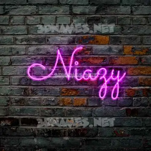 niazy in Pink Neon style - 3D name wallpaper niazy in Pink Neon style - 3D name wallpaper