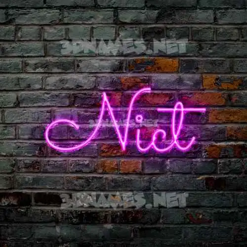 nict in Pink Neon style - 3D name wallpaper nict in Pink Neon style - 3D name wallpaper