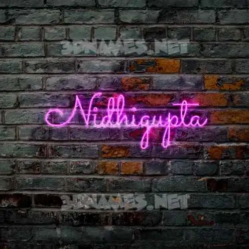 nidhigupta in Pink Neon style - 3D name wallpaper